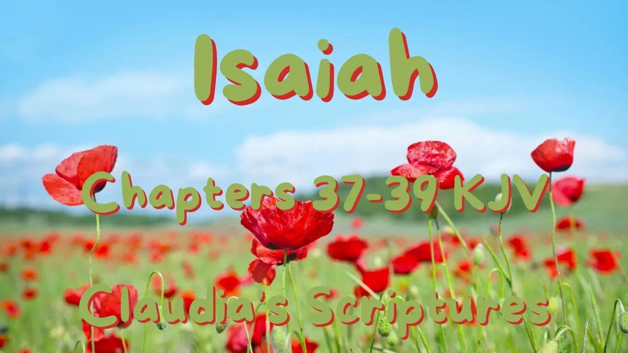 The Bible Series Bible Book Isaiah Chapters 37-39 Audio