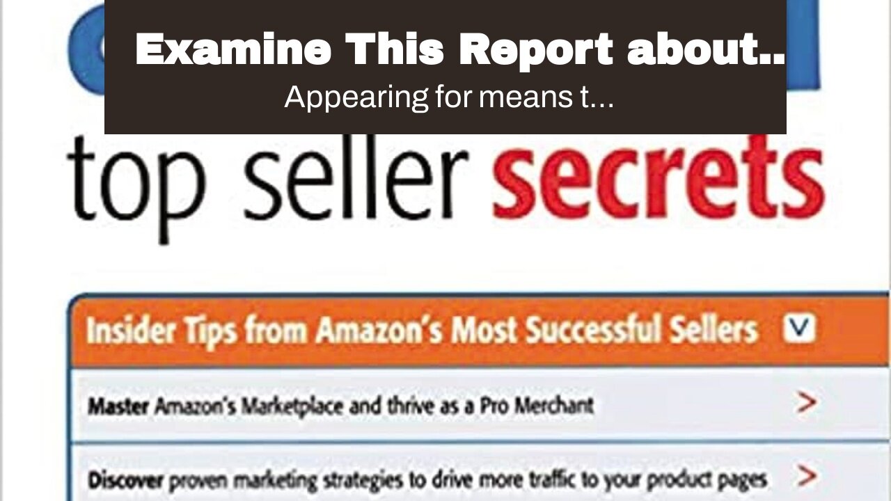 Examine This Report about "Mastering the Art of Selling on eBay: Tips for Making Serious Cash O...