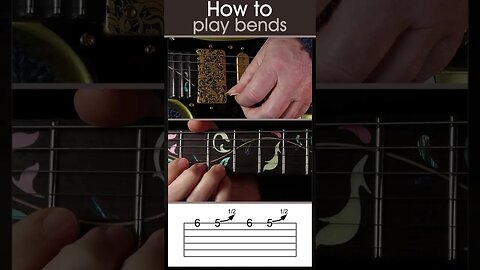 Left handed guitar lesson, How to play bends on guitar. #lefthandedguitar #guitartechnique