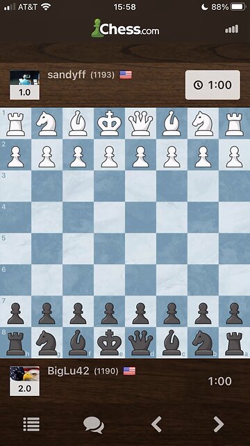 INTERMEDIATE BULLET CHESS GAMEPLAY - Sandyff vs. BigLu42 GAME #4