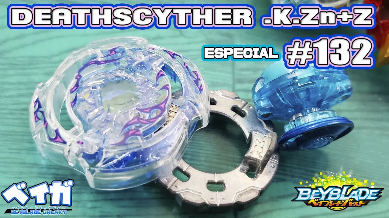 Testando combos especial 132 - DEATHSCYTHER .K.Zn+Z vs 3 combos - Beyblade Burst ベイブレードバースト