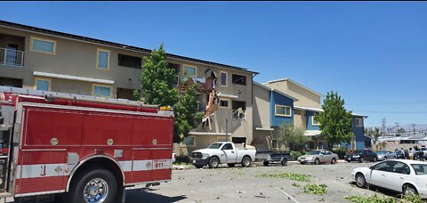 Apartment explosion in Downtown Bakersfield