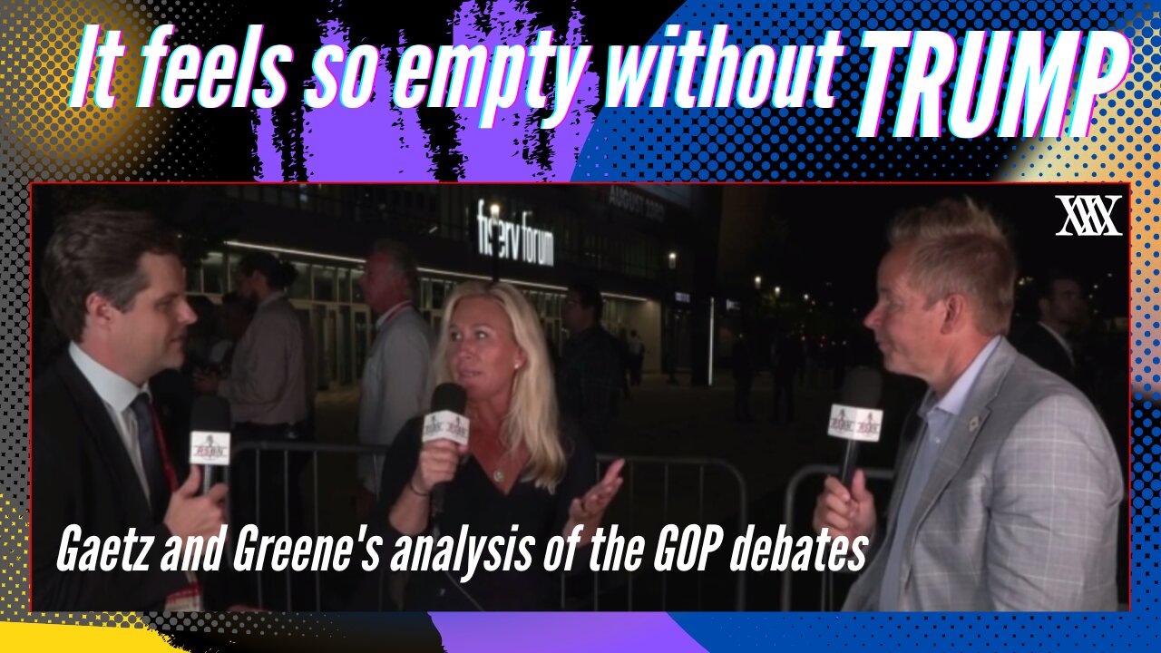 Marjorie Taylor Greene and Matt Gaetz Post Debate Interview! Very Interesting....