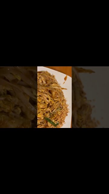 Pad Thai at my favorite place. The chef makes this recipe special how I tell him to.