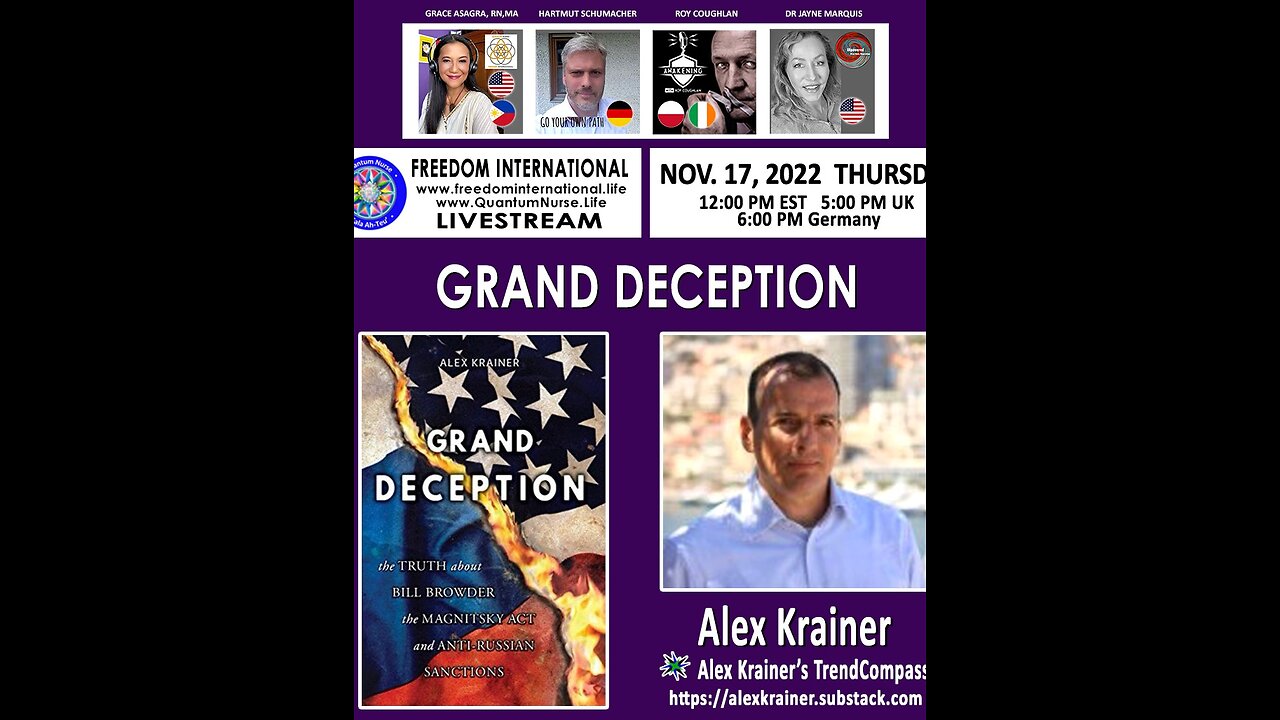 #189 “THE GRAND DECEPTION AND ANTI-RUSSIAN SANCTIONS” - ALEX KRAINER