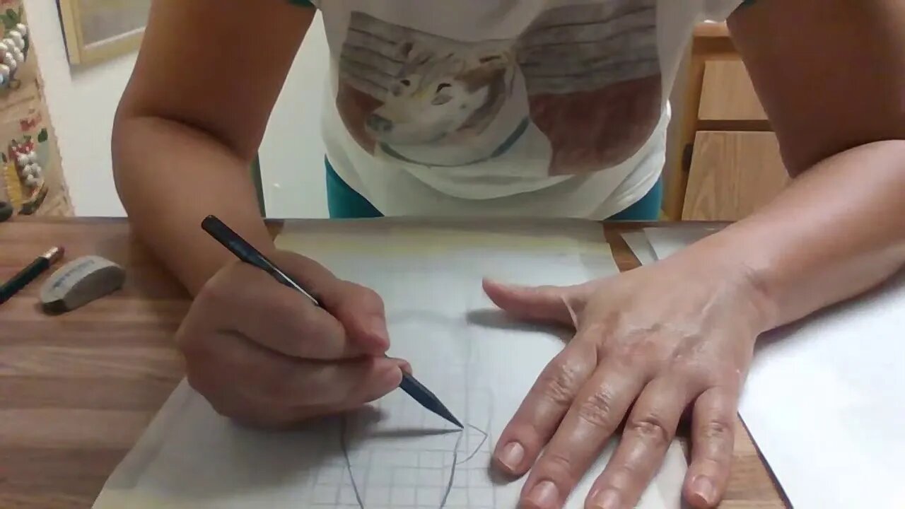 Using Paper To Transfer My Long Hair Self-Portrait