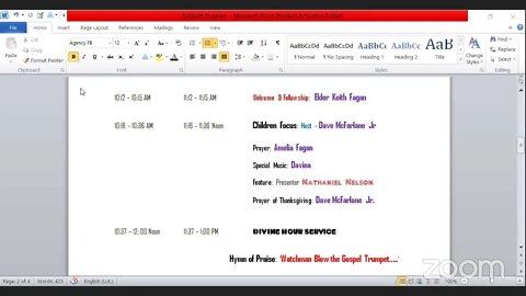 TOPM Ministry's Sabbath School