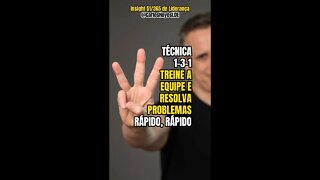 Insight 51/365 - Técnica 1-3-1: Treine Sua Equipe E Resolva Problemas Rápido Rápido