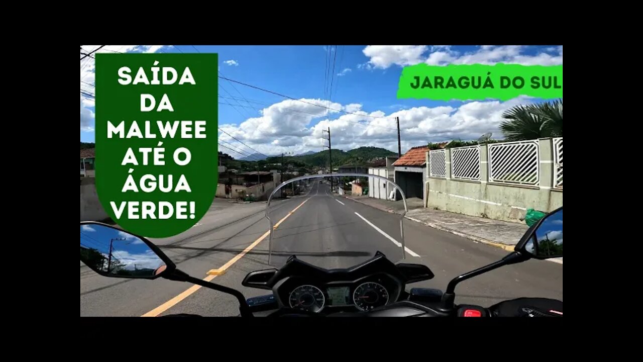 Do Rio Cerro até o bairro Água Verde! Saída da Malwee em Jaraguá do Sul!