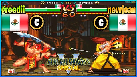 Samurai Shodown V Special (greedii Vs. newjean) [Mexico Vs. Mexico]