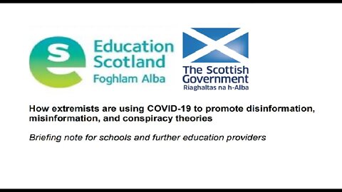 Education Scotland implies Covid Vaccine sceptics are extremists