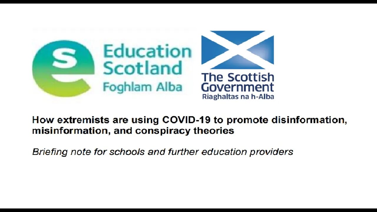 Education Scotland implies Covid Vaccine sceptics are extremists