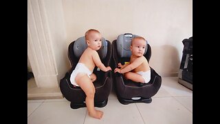 Dad Hilariously Tries To Stop Twins From Touching Stereo