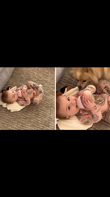 Baby Is Living The Good Life While Drinking Milk