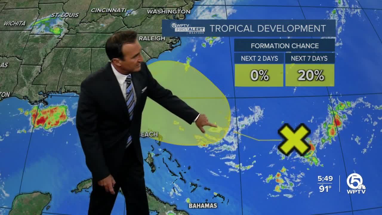 System in Atlantic Ocean has 20% for development, could affect southeast US