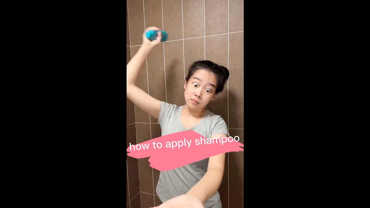 is that how you apply shampoo?