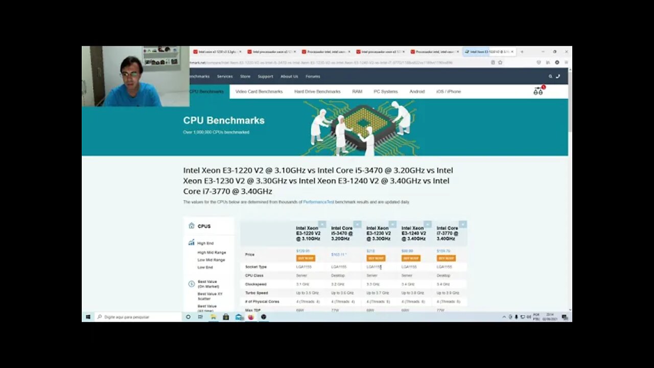 Desempenho de Core i5 ou i7 de 3°geração pela metade do preço, substituir processador abaixo do i3.