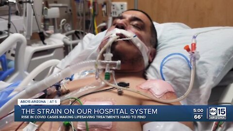 Strain on hospital systems