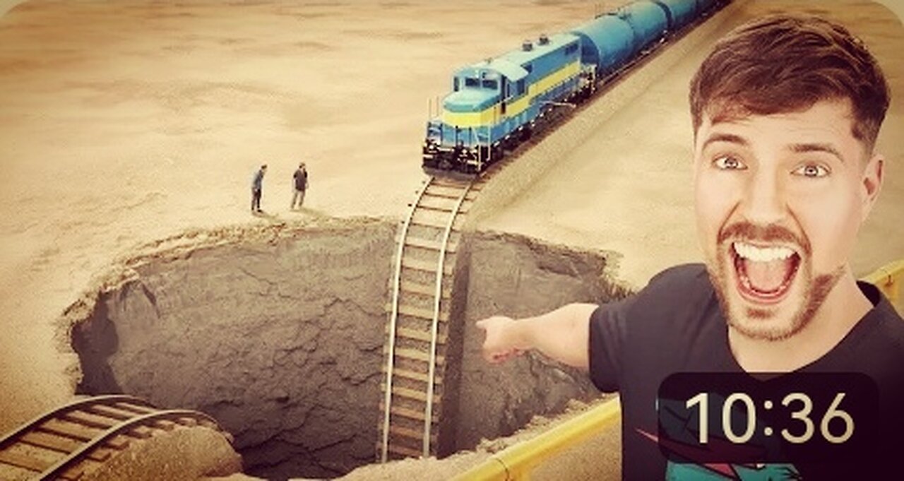 Train Vs Giant Pit