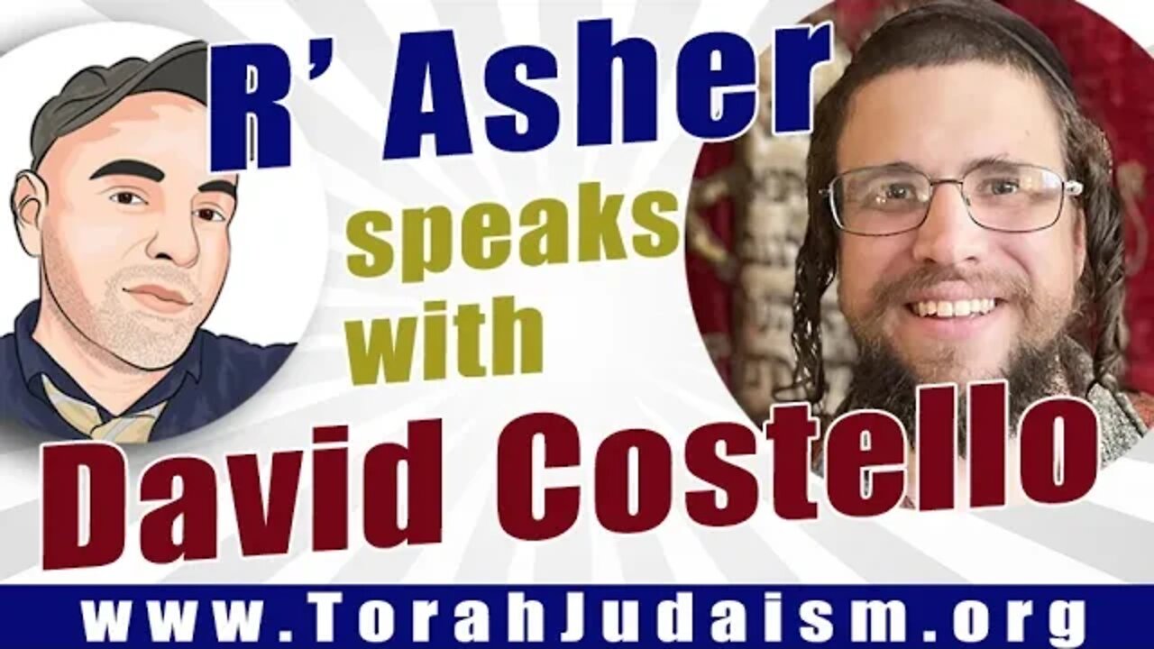 R' Asher speaks with David Costello