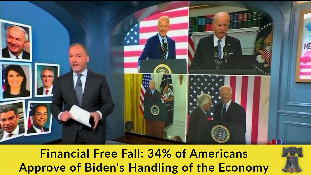 Financial Free Fall: 34% of Americans Approve of Biden's Handling of the Economy