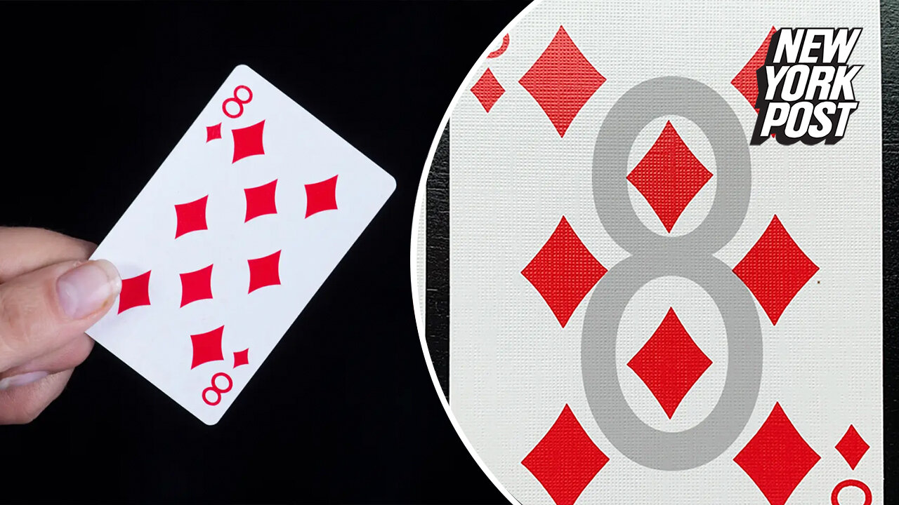 Playing card optical illusion has been staring you in the face your whole life