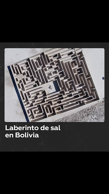 Inmenso laberinto de sal sorprende a turistas en el salar de Uyuni