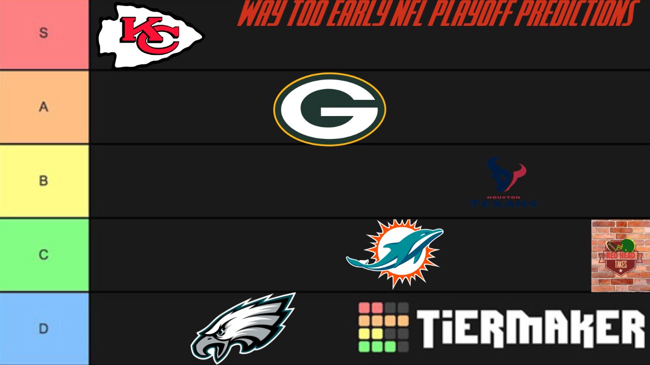 Ranking NFL Playoff Teams Tierlist 2024-2025 | NFL Tiermaker