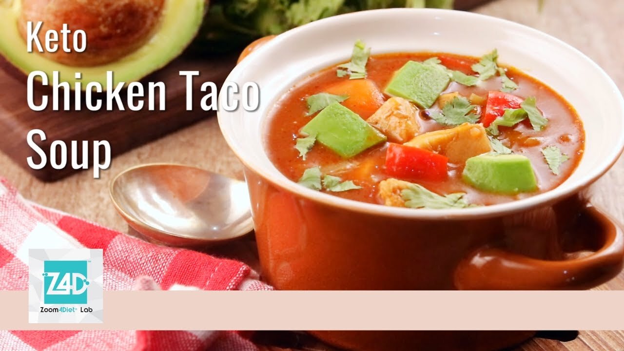 Keto Chicken Taco Soup easy recipe step-by-step