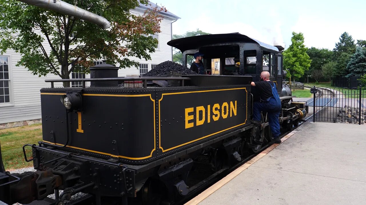 Edison Steam Engine Train at Henry Ford Museum Detroit