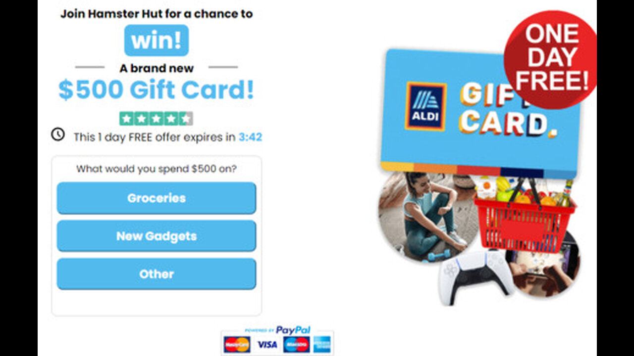 Aldi 500$ Voucher