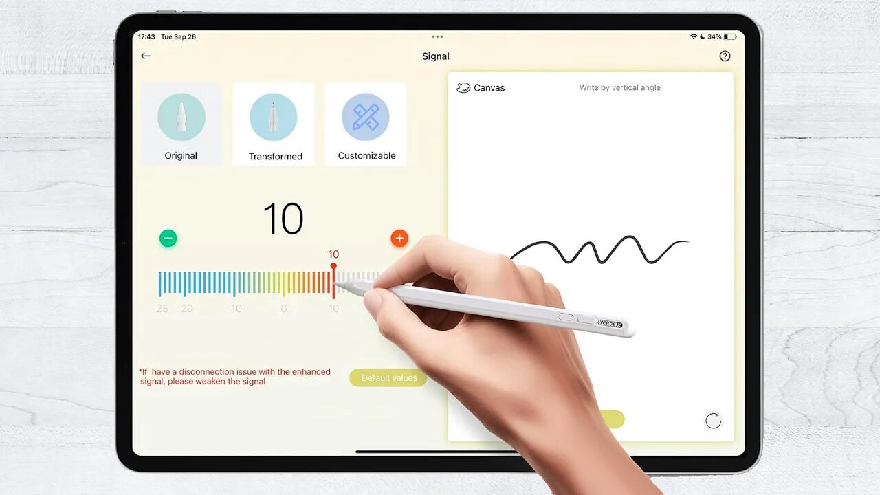 YEBOS Stylus Pen for Apple iPad, with Customizable Shortcut Button