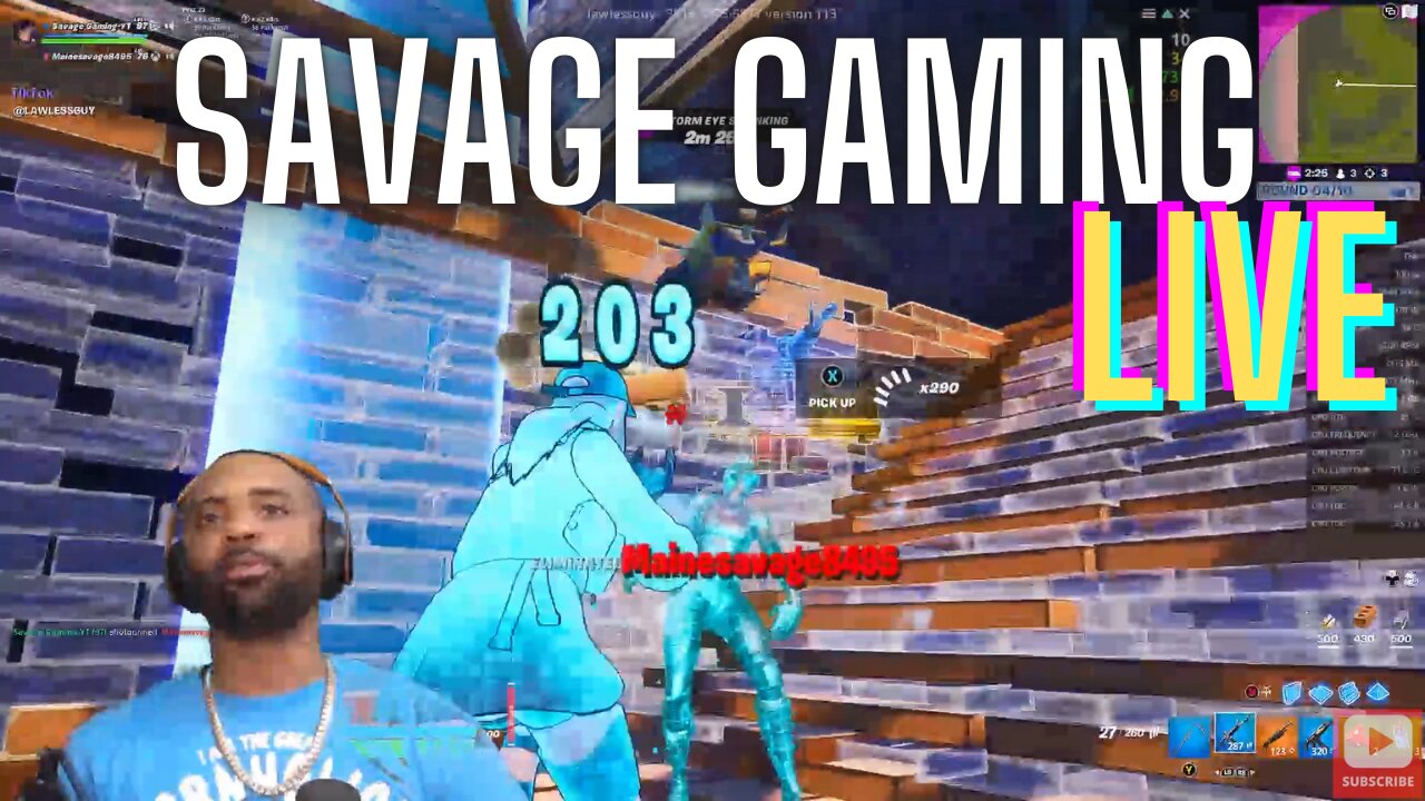 SAVAGE GAMING-YT/BEATZBYE [LIVE] TBD FORTNITE