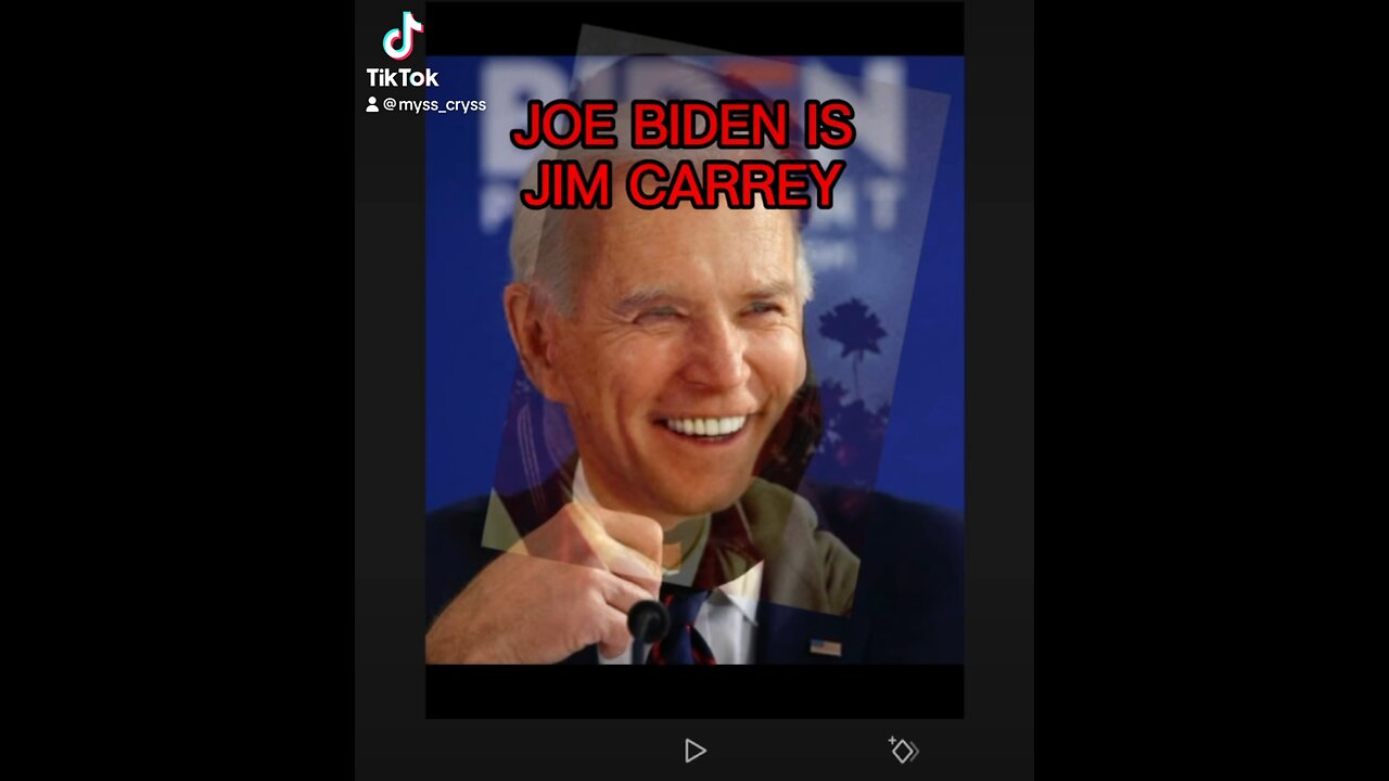 Jim Carrey is Joe Biden in a latex mask!