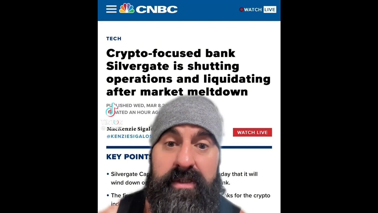 SILVEEGATE BANK COLLAPSING DOWN GO THE CRYPTO BANKS AS WELL, SO THEY CAN TEY TO USHER IN CBDC s