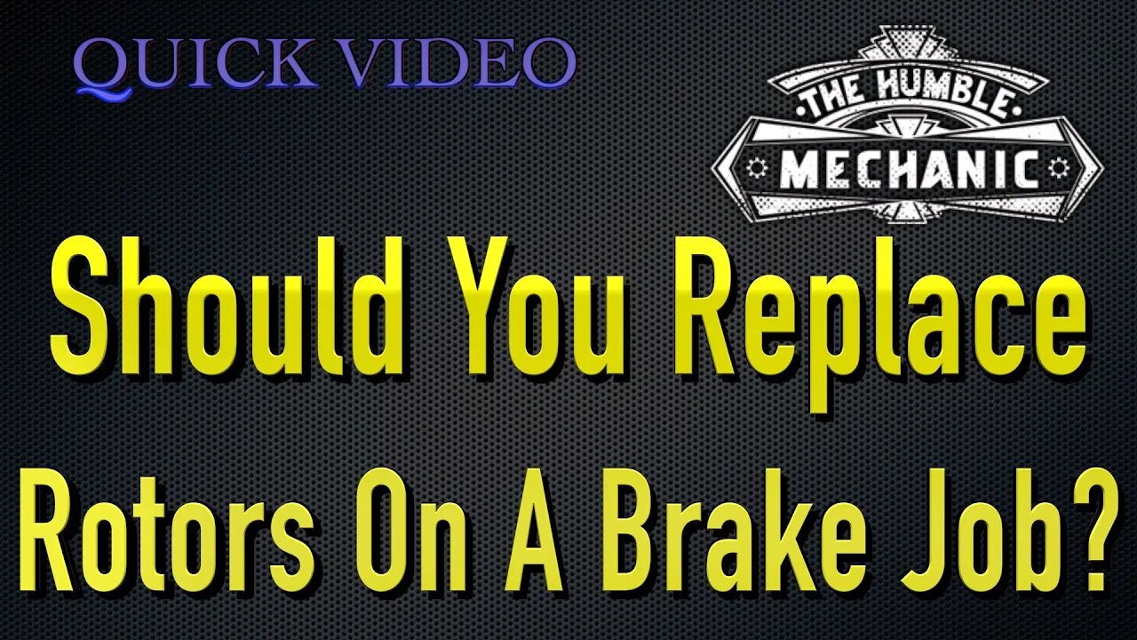 Is It Better To Replace Brake Rotors, or Just Pads