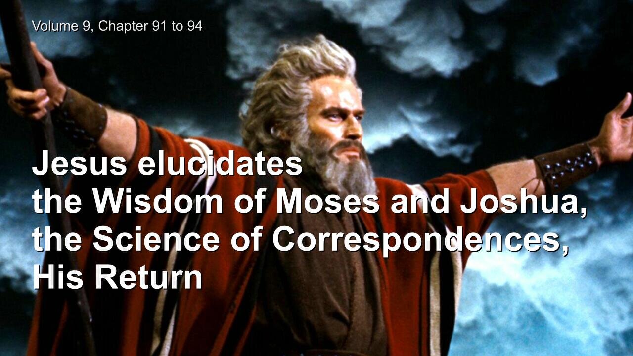 Moses' Wisdom, Science of Correspondences and Return of Jesus Christ ❤️ The Great Gospel of John