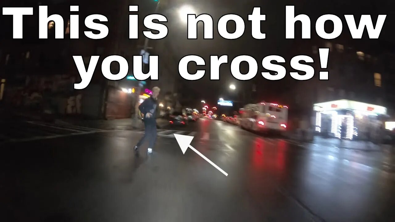 How people cross streets in New York City.