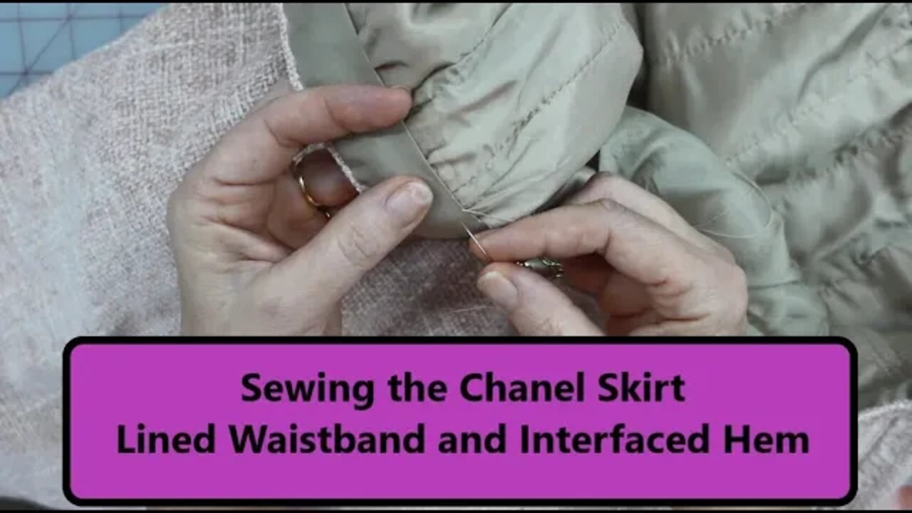 Sewing the Chanel Skirt - Lined Waistband and Interfaced Hem