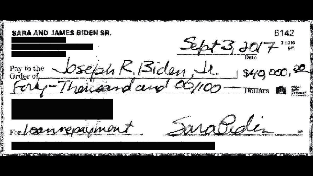 House Oversight Chairman Comer Exposes $40,000 Payment To Joe Biden From China