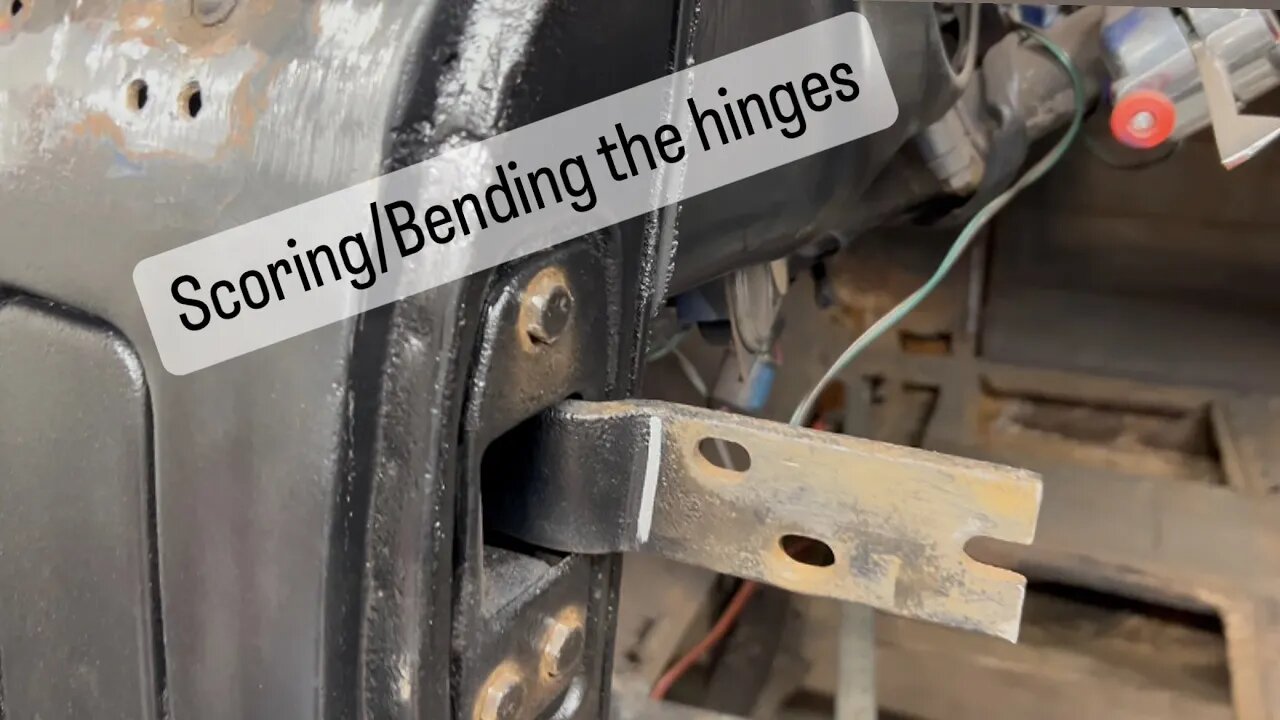 Scoring/Bending the Original Hinges