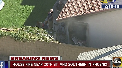 Mother and children escape house fire in Phoenix