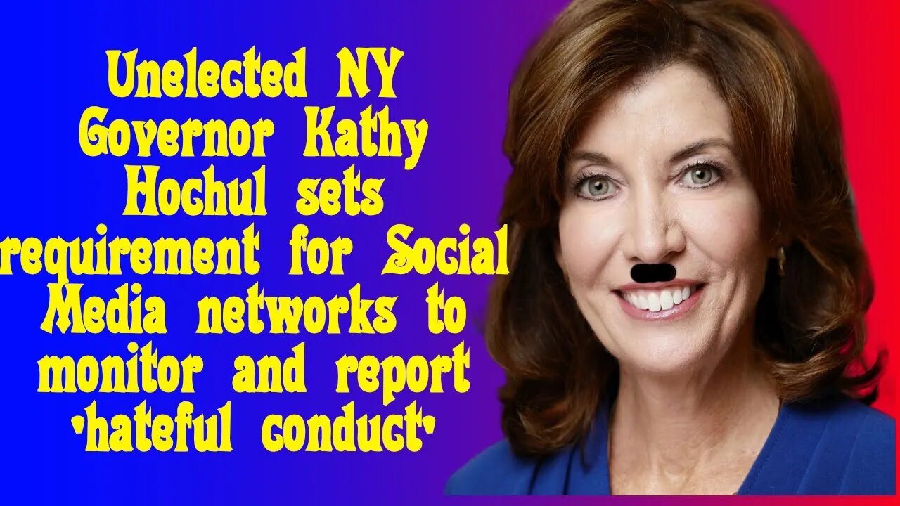 Kathy Hochul to monitor 'hate' on Social Media
