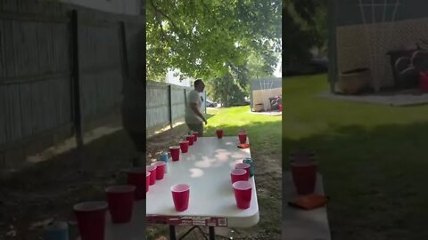 This has nothing to do with my podcast. #beerpong #barstoolsports #trickshots #shorts