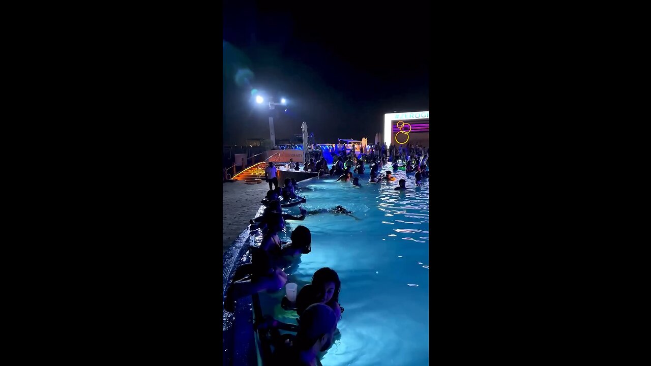 Saturday night pool party enjoy DXB