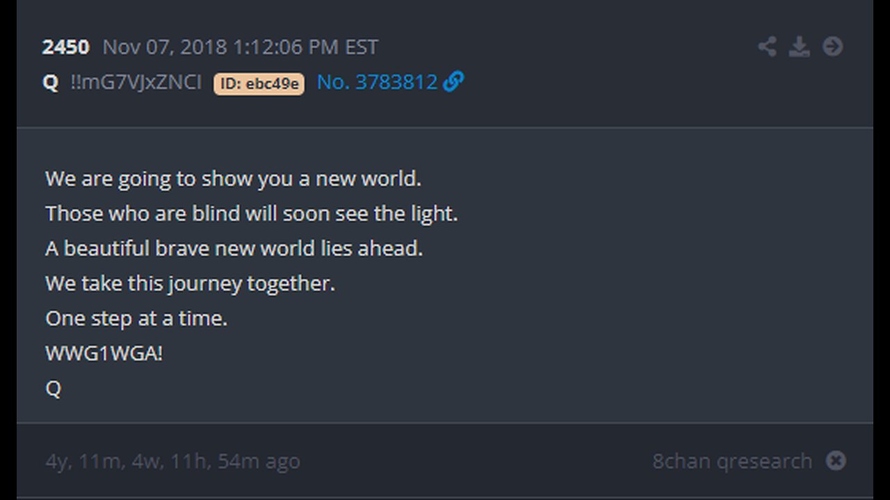 Q Drops Deltas for November 7th, 11/7: Read Aloud or Follow Along on Screen