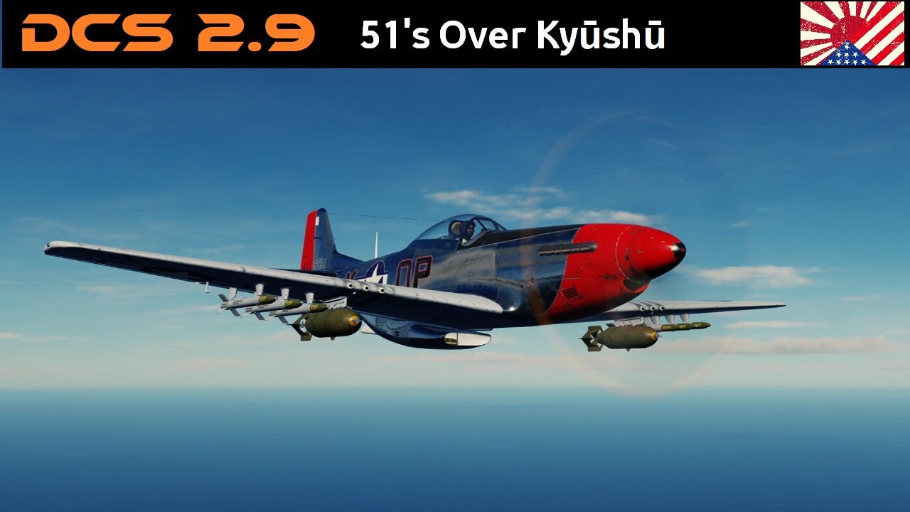 DCS 2.9 Mustangs over Kyushu Japan 1440p