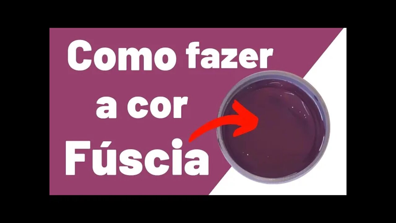 COMO FAZER COR FÚCSIA 2 MISTURA DE CORES