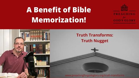 A Benefit of Bible Memorization!