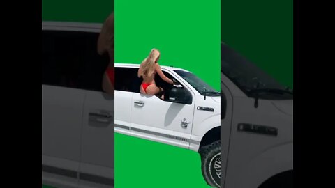 Green Screen – Trump supporter truck